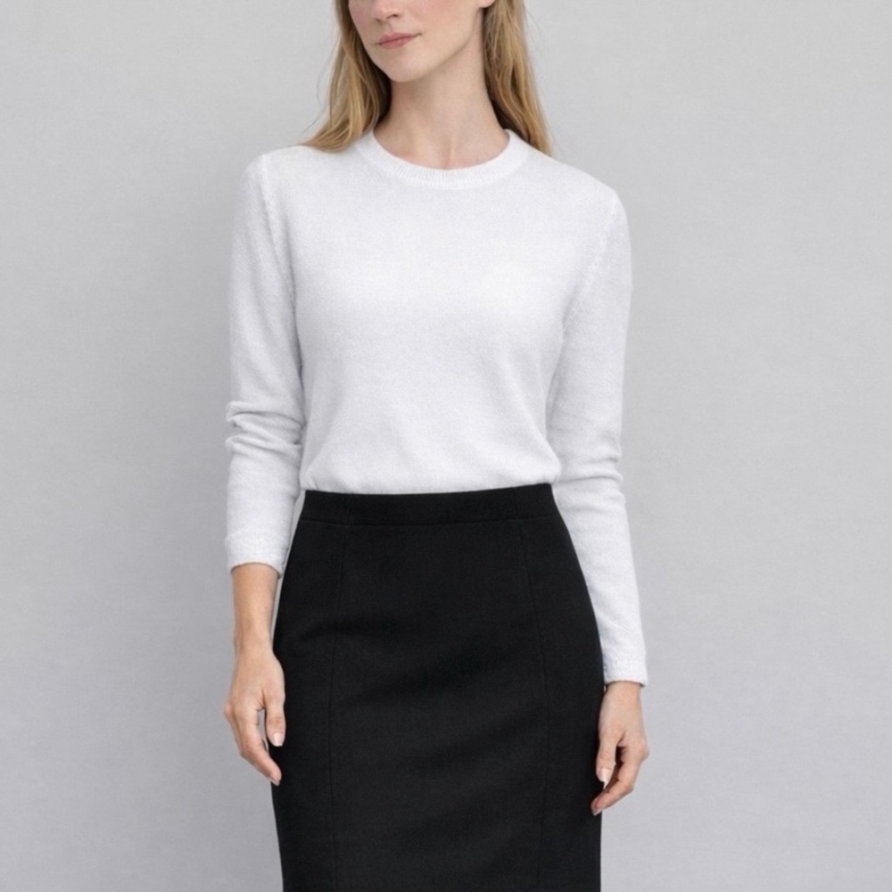 Benetton Black Pencil Skirt | Size 2/ 38 IT | Classic Office Lined | NWOT